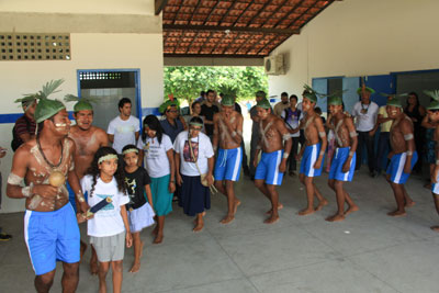 Apresentação da Dança do Búzio do Grupo Cultural Nação Pankararu. Foto: ©Andreza Andrade/Projeto GATI.
